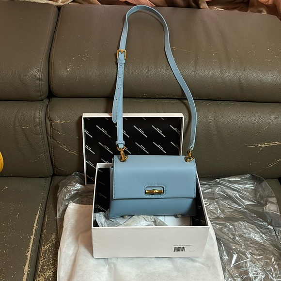 Brandon Blackwood Bowen Bag- Blue Leather - Picture 3 of 8